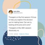 You know you’ve got that rapport going strong when you can start talking straight 😜

But all jokes aside, the unique relationship we get to build with each one of our clients is really the most rewarding part of all the work. 

Follow @habitbetter to learn more about the therapist made practice management system that prioritizes client care and your unique voice as a therapist✨
•
•
#therapreneur #associatetherapist #licensedtherapist #therapistsofig #privatepracticetherapist #privatepracticesuccess #therapisttools #therapistentrepreneur #therapistinprivatepractice